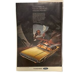 Vintage 1969 Ford Thunderbird 2 Door Landau Ad Advertisement